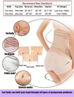 ⁦Gepoetry 3 in 1 Postpartum Support - Recovery Belly Wrap Girdle Support Band Belt Body Shaper, Beige⁩ - الصورة ⁦5⁩