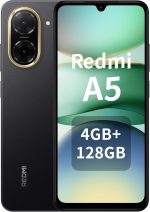Xiaomi Redmi A5 Smartphone 4GB + 128GB, Battery 5200mAh Octa-Core Processor, 32MP Al Dual Camera, 6.88 Inch Display, Midnight Black| 18 Month manufacturer warranty