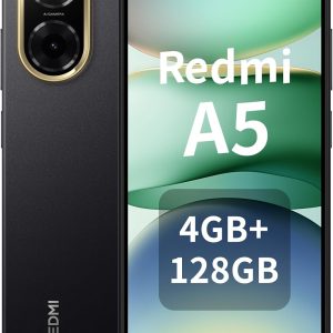 Xiaomi Redmi A5 Smartphone 4GB + 128GB, Battery 5200mAh Octa-Core Processor, 32MP Al Dual Camera, 6.88 Inch Display, Midnight Black| 18 Month manufacturer warranty