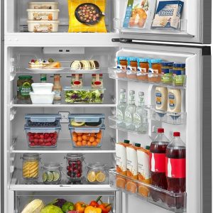 ⁦Midea Refrigerator MDRT580MTN46, Tropical Compressor, Active C Fresh Filter,411 L, Bru Steel⁩ - الصورة ⁦3⁩