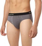 ⁦Dice Men's Contrast Elastic Waist Solid Briefs⁩ - الصورة ⁦2⁩