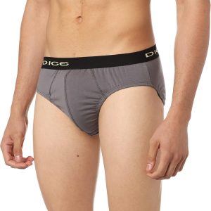 ⁦Dice Men's Contrast Elastic Waist Solid Briefs⁩ - الصورة ⁦2⁩