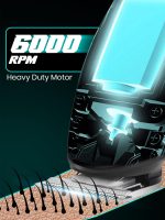 ⁦VGR Professional Cordless Rechargeable Beard Trimmer with Guide Brush for Men, Black, V-055⁩ - الصورة ⁦7⁩