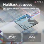 ⁦MOTOROLA Edge 50 Fusion Dual Sim 5G, 12GB RAM, 512GB ROM, Android 14, Marshmallow Blue⁩ - الصورة ⁦5⁩