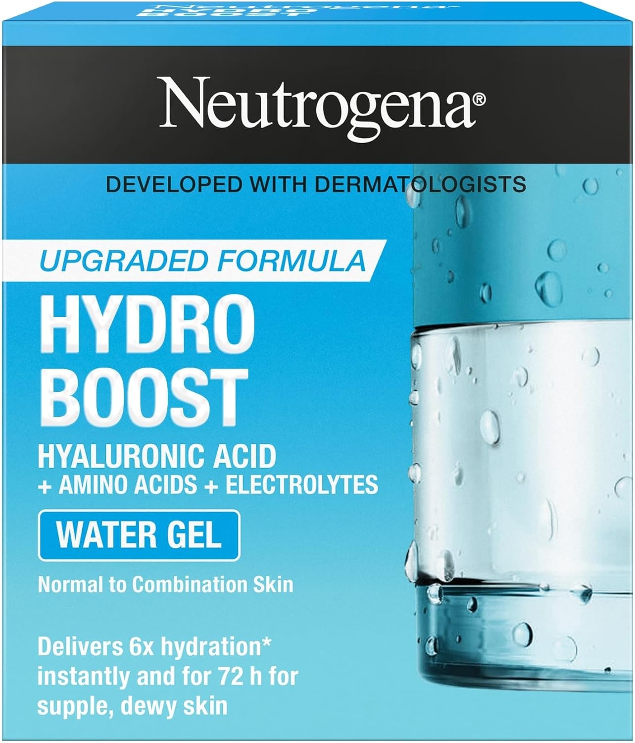 Neutrogena, Moisturizer Water Gel, Hydro Boost, Normal to Combination Skin, 50ml