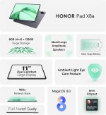 ⁦HONOR Pad X8a 4GB RAM 128GB ROM 11 Inch Tablet Wi-Fi with FREE Flip Cover, 8300mAh Battery, Slim Metal Design, Space Grey⁩ - الصورة ⁦5⁩