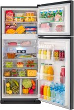 ⁦Tornado RF-58T-BK No Frost Refrigerator, 450 Liters, 2 Doors - Black⁩ - الصورة ⁦2⁩