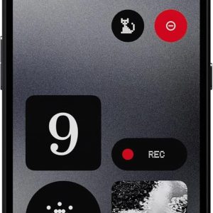 ⁦CMF by Nothing Phone 1, 8/128 GB, 6.67" AMOLED Screen, MediaTek 7300 Processor, 5000mAh, Rear Cam 50+2MP, Front Cam 16MP, Dual Sim, Black⁩ - الصورة ⁦2⁩