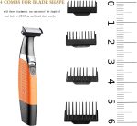 ⁦KEMEI Electric razor, Orange⁩ - الصورة ⁦4⁩