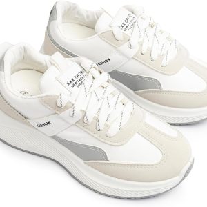 Women’s Fashion Sneakers – Lightweight Casual Walking Shoes, Comfortable Lace-Up Trainers for Everyday Wear R5