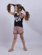 Pajamas Girls Lycra Cotton T-Shirt Short Summer Comfortable Light Wear Girls Stylish Soft Sleep Home Fashion Hot Weather Code 849