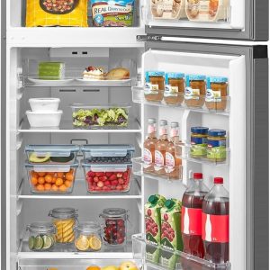 ⁦Midea Refrigerator MDRT489MTN46, Tropical Compressor, Active C Fresh Filter,338 L, Bru Steel⁩ - الصورة ⁦4⁩