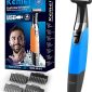 Kemei km-1910 eyebrow and beard trimmer for men works wet and dry