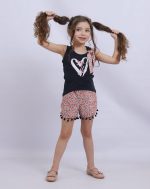 ⁦Pajamas Girls Lycra Cotton T-Shirt Short Summer Comfortable Light Wear Girls Stylish Soft Sleep Home Fashion Hot Weather Code 849⁩ - الصورة ⁦2⁩