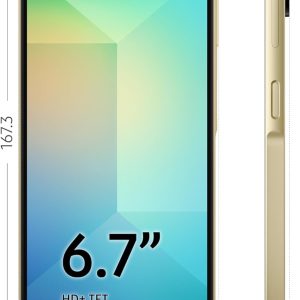 ⁦Samsung Galaxy A06 LTE, Android Smartphone, Dual SIM Mobile Phone, 4GB RAM, 128GB Storage, Gold- 1 Year Warranty/Local Version⁩ - الصورة ⁦3⁩