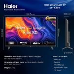 ⁦Haier H43K80EF- 43 Inch FHD Smart Google TV - Dolby Audio - Stereo Speaker - Voice Control - HDR10 - Chromecast- HDMI 2.1 - Bezel-Less Design⁩ - الصورة ⁦8⁩