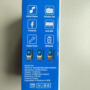 ⁦Mobile Sunelan S10 Dual sim Battery 1000 Blue+Gold⁩ - الصورة ⁦6⁩