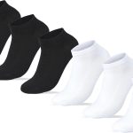 Sam Socks Set Of 6 Ankle Women White & Black size 36-40 EU- fitted