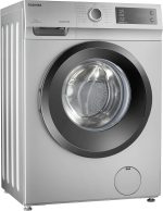 TOSHIBA Washing machine TW-BJ80S2EG(SK) Front Loading, THEGREATWAVES, REAL INVERTER, WATER SHIELD FILTER, DRUM CLEAN, QUICK WASH, Full Automatic, 7KG, Silver