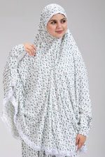 ⁦اسدال صلاة خمر وجبة للصلاة للنساء .مقاس واحد (متعدد الالوان) جودة خامه عالية من القطن الناعم ليكرا⁩ - الصورة ⁦6⁩