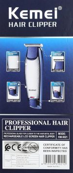 ⁦Kemei KM-5021 3In1 Rechargeable Trimmer & Clipper⁩ - الصورة ⁦3⁩