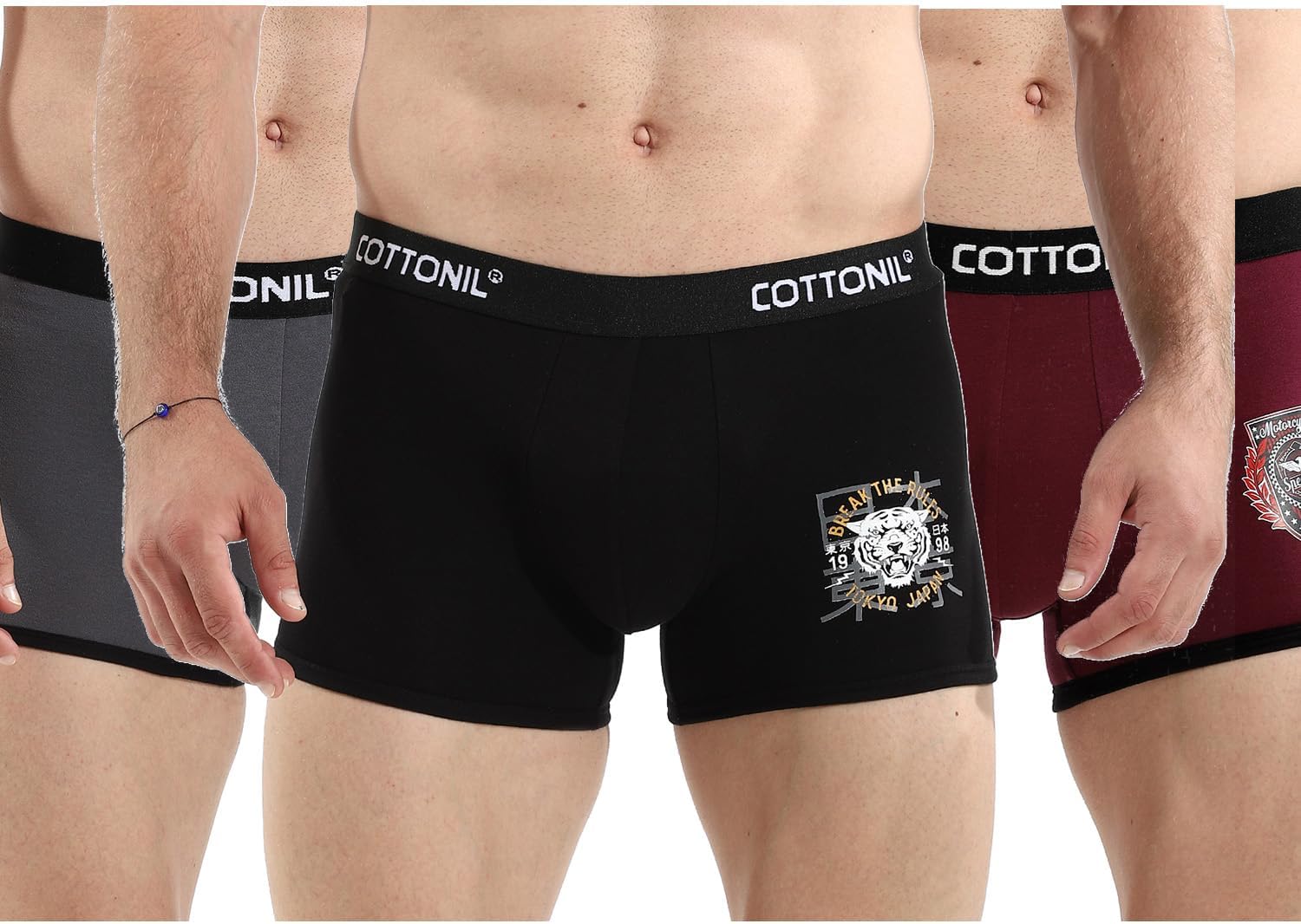 Bundle of (3) boxer for men - Multicolor