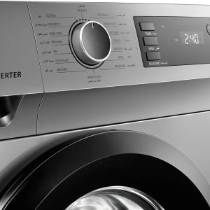 ⁦TOSHIBA Washing machine TW-BJ80S2EG(SK) Front Loading, THEGREATWAVES, REAL INVERTER, WATER SHIELD FILTER, DRUM CLEAN, QUICK WASH, Full Automatic, 7KG, Silver⁩ - الصورة ⁦3⁩