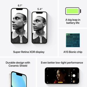 ⁦Apple iPhone 13 (128 GB) - Starlight with Face ID | Tax Paid | 2 Years Official Warranty⁩ - الصورة ⁦5⁩