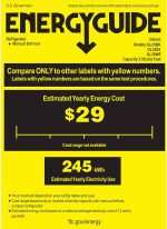 ⁦Galanz Black Compact Single Door Mini Fridge, 97L, Energy Star 5 Star, Reversible Door, Mechanical Thermostat⁩ - الصورة ⁦3⁩