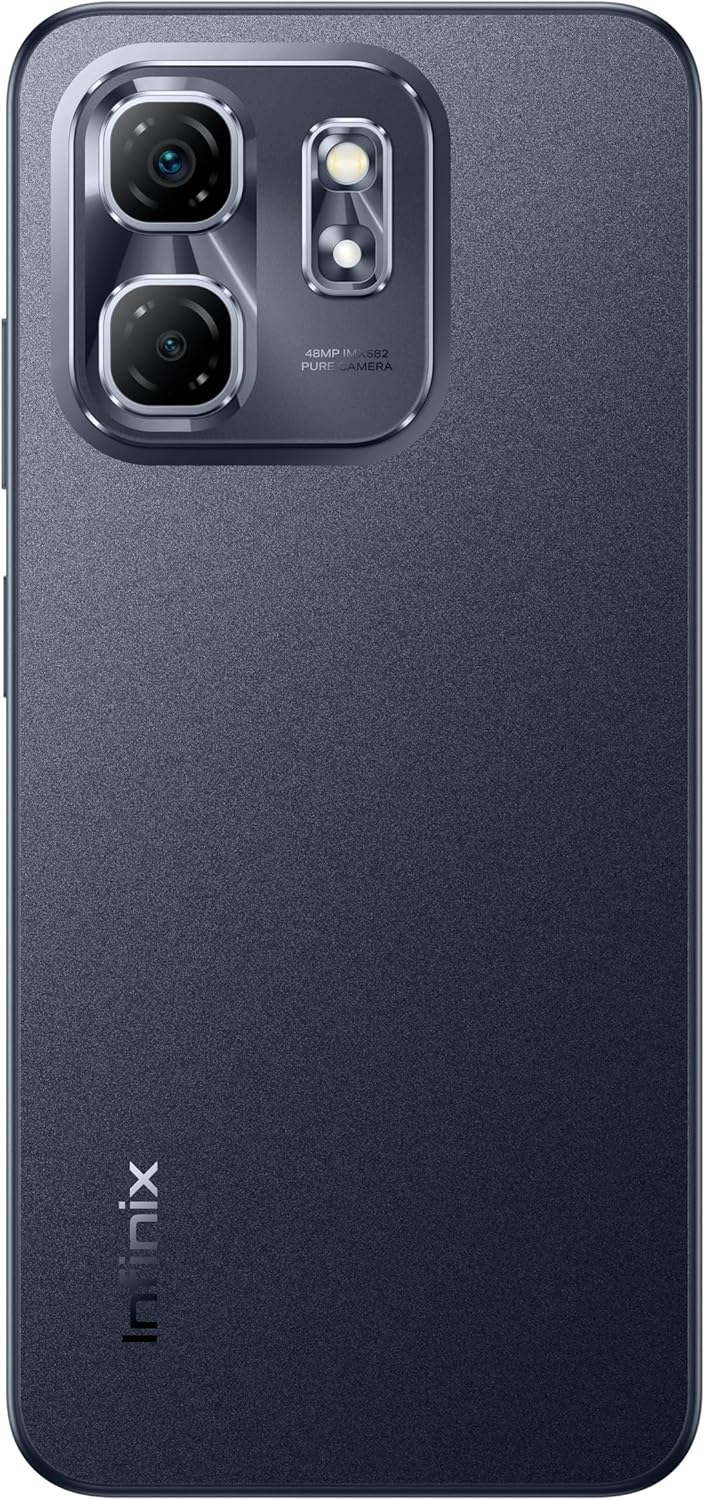 Infinix Hot 50i (6+6) 12GB RAM 128GB Smartphone, Sleek Black- 1 Year Warranty