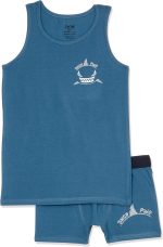 Dice Boys Tank Top with different prints and Boxer Shorts Underwear (pack of 2)