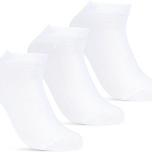 STITCH Womens Pack of 3 Lycra Ankle Casual Plain Socks