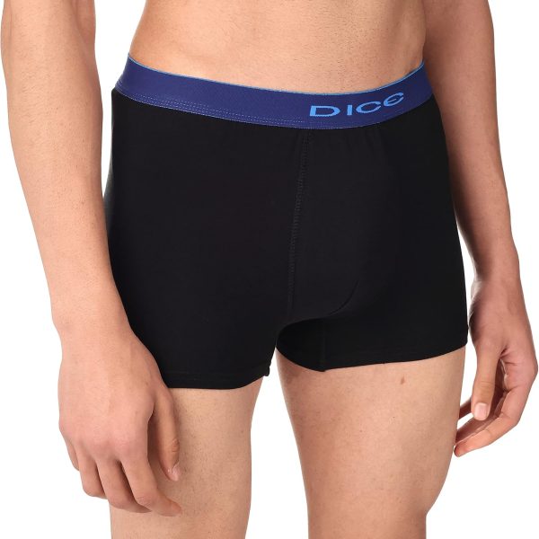 Dice mens Contrast Elastic waist solid boxer Briefs