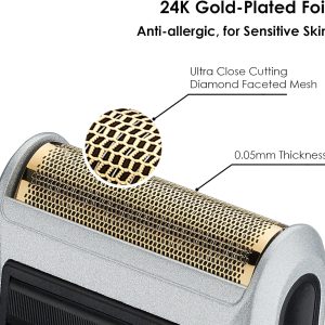 ⁦Styleader Aluminum Foil Blade Shaver Rechargeable for Men - Silver⁩ - الصورة ⁦2⁩
