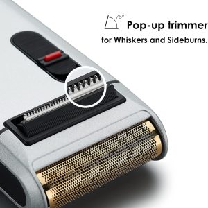⁦Styleader Aluminum Foil Blade Shaver Rechargeable for Men - Silver⁩ - الصورة ⁦4⁩