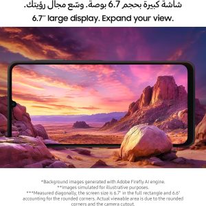 ⁦Samsung Galaxy A06 LTE, Android Smartphone, Dual SIM Mobile Phone, 4GB RAM, 128GB Storage, Gold- 1 Year Warranty/Local Version⁩ - الصورة ⁦4⁩