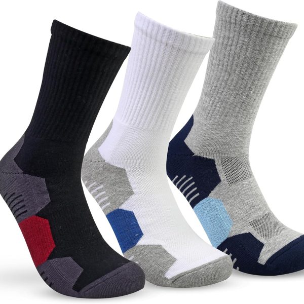 STITCH Mens Pack of 3 Half Terry Long Casual Socks