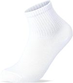 ⁦Sam Socks Kids Set of 3 Half Long School Plain Socks White size 34-37 EU⁩ - الصورة ⁦2⁩