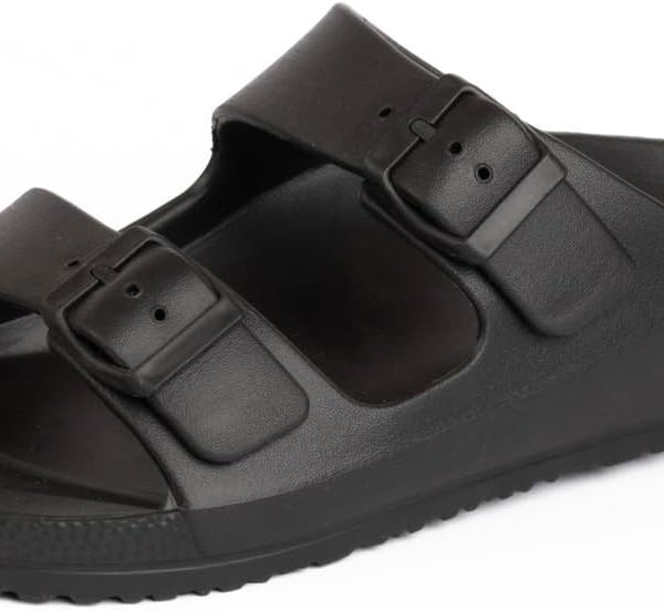 Onda Men Jet Double Strip Sandal Black, 41 EU