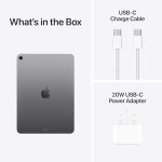 ⁦Apple iPad Air 11-inch with M3 chip Built for Apple Intelligence, Liquid Retina Display, 256GB, 12MP Front/Back Camera, Wi-Fi 6E, Touch ID, All-Day Battery Life — Space Gray⁩ - الصورة ⁦6⁩