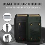 ⁦Vgr V-353 Professional Ultra Thin Electric Shaver - Rechargeable Razor For Face Care, Beard Trimmer With Reciprocating Blade, USB Travel Shaver For Men - Green⁩ - الصورة ⁦7⁩