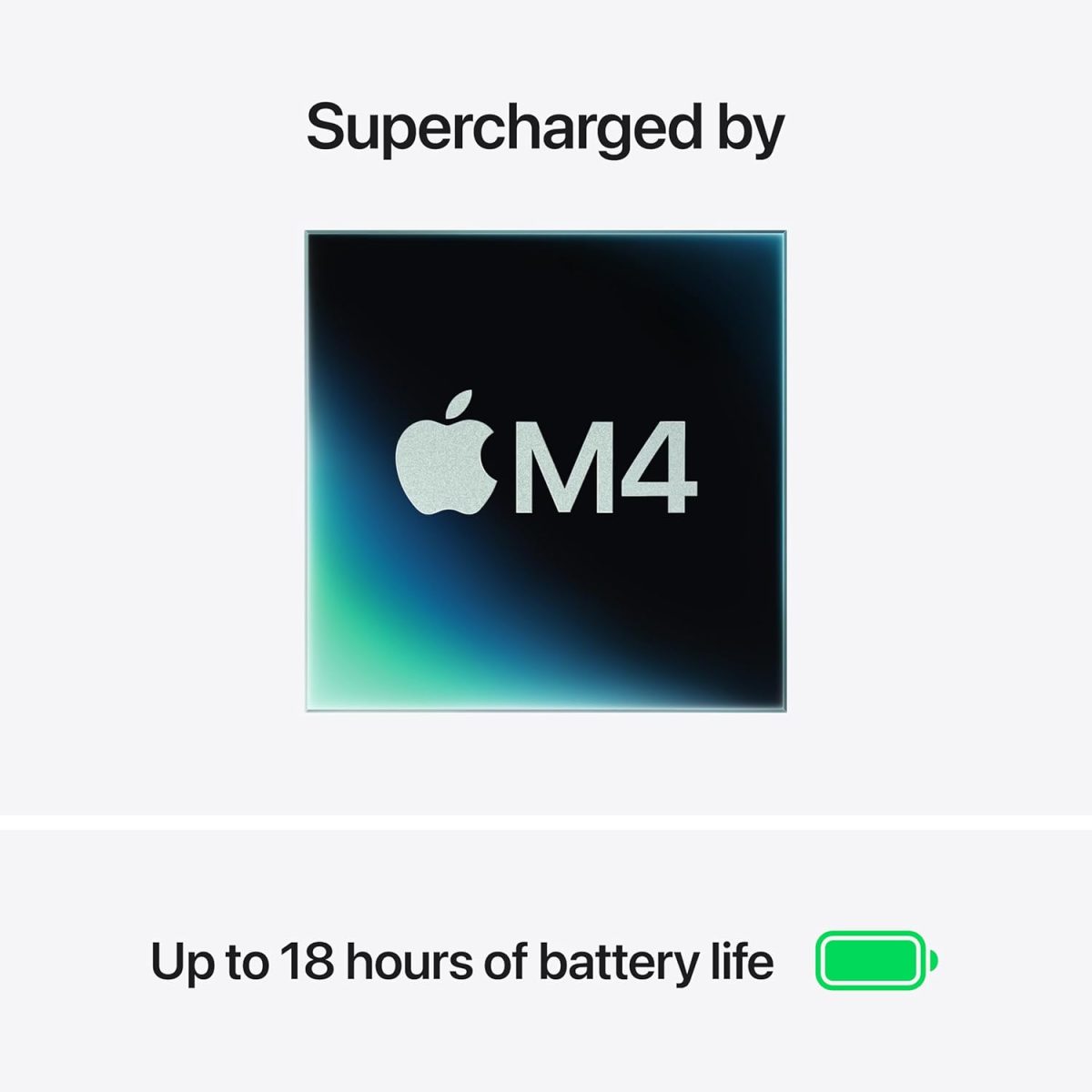 ⁦Apple 2025 MacBook Air 13-inch Laptop with M4 chip: Built for Apple Intelligence, 13.6-inch Liquid Retina Display, 16GB Unified Memory, 256GB SSD Storage, 12MP Center Stage Camera, Touch ID; Sky Blue⁩ - الصورة ⁦3⁩