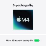 ⁦Apple 2025 MacBook Air 13-inch Laptop with M4 chip: Built for Apple Intelligence, 13.6-inch Liquid Retina Display, 16GB Unified Memory, 256GB SSD Storage, 12MP Center Stage Camera, Touch ID; Sky Blue⁩ - الصورة ⁦3⁩