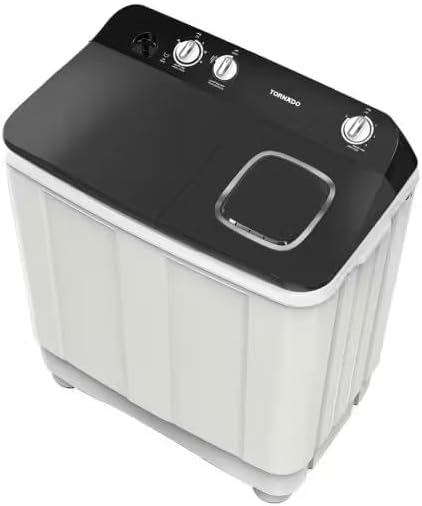 TORNADO Washing Machine Half Auto 7 Kg Pump White x Black TMH-HS07CP(WK)