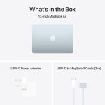 ⁦Apple 2025 MacBook Air (13-inch, Apple M4 chip with 10-core CPU and 8-core GPU, 16GB Unified Memory, 256GB) - Sky Blue;English⁩ - الصورة ⁦6⁩