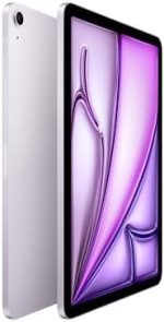 ⁦Apple iPad Air 11-inch with M3 chip Built for Apple Intelligence, Liquid Retina Display, 256GB, 12MP Front/Back Camera, Wi-Fi 6E, Touch ID, All-Day Battery Life — Purple⁩ - الصورة ⁦2⁩