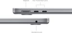 ⁦Apple 2024 MacBook Air (13-inch, Apple M3 chip with 8‑core CPU and 8‑core GPU, 8GB Unified Memory, 256GB) - Space Gray⁩ - الصورة ⁦4⁩