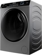 ⁦Haier 8 KG Front Loading Washing Machine, 525 mm Super Drum, Direct Motion Inverter Motor, WiFi Haismart, Laser Welding, Steam, Silver, HW80-B14959S6TU1⁩ - الصورة ⁦2⁩