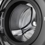 ⁦Haier 8 KG Front Loading Washing Machine, 525 mm Super Drum, Direct Motion Inverter Motor, WiFi Haismart, Laser Welding, Steam, Silver, HW80-B14959S6TU1⁩ - الصورة ⁦7⁩