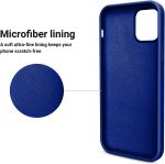 ⁦Dl3 Mobilak Compatible with iPhone 12 Pro Max (6.7 Inch) Case, Liquid Silicone Case, Full Body Protective Cover, Shockproof, Slim Phone Case, Anti-Scratch Soft Microfiber Lining (Pepsi)⁩ - الصورة ⁦2⁩